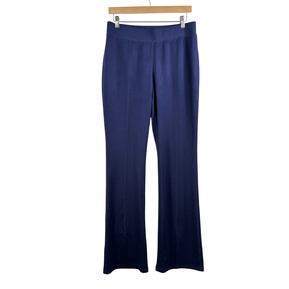 Betabrand Yoga Dress Pants L Navy Bootcut Professional athleisure minimalist